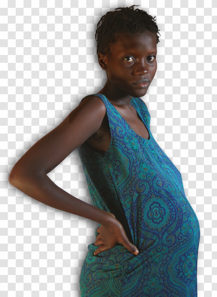 Shoulder Dress Turquoise - Watercolor - The Pregnant Woman Can Enjoy Gourmet Transparent PNG