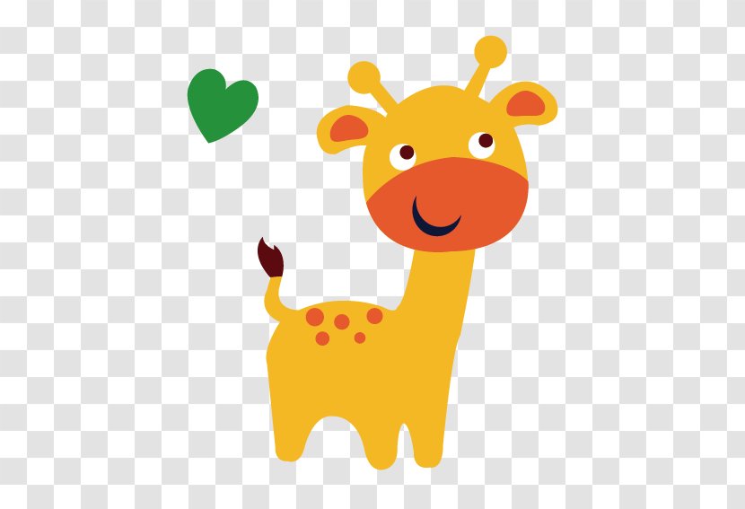 Giraffe Alphabet Animal Illustration - Cartoon - Vector Animals Transparent PNG