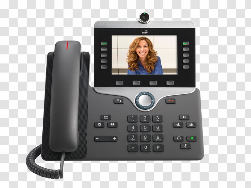 VoIP Phone Telephone Cisco Systems Unified Communications Manager - Electronic Device - Feature Transparent PNG
