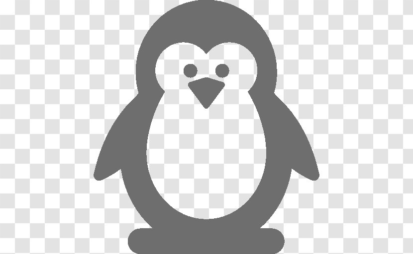 Penguin - Black And White Transparent PNG
