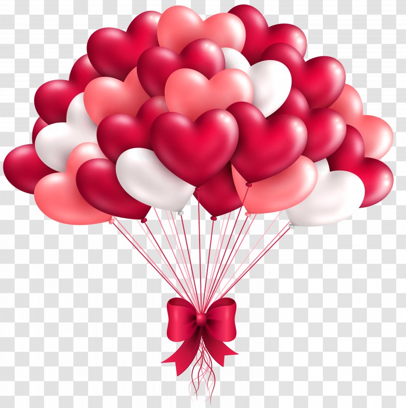 Balloon Heart Valentine's Day Clip Art - Petal - Beautiful Cliparts Transparent PNG