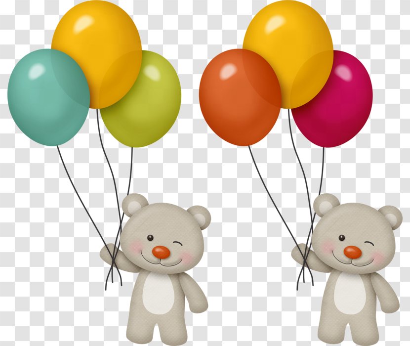 Birthday Toy Balloon Wish Clip Art - Heart - Pulled The Bear Transparent PNG