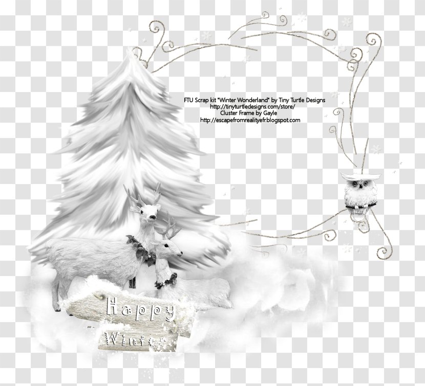 Christmas Tree Winter Ornament White - Reality Transparent PNG