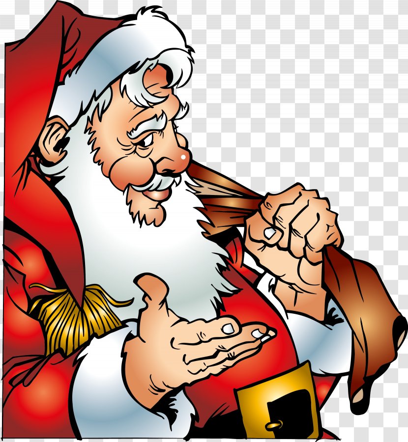 Santa Claus Christmas Clip Art - Flower Transparent PNG