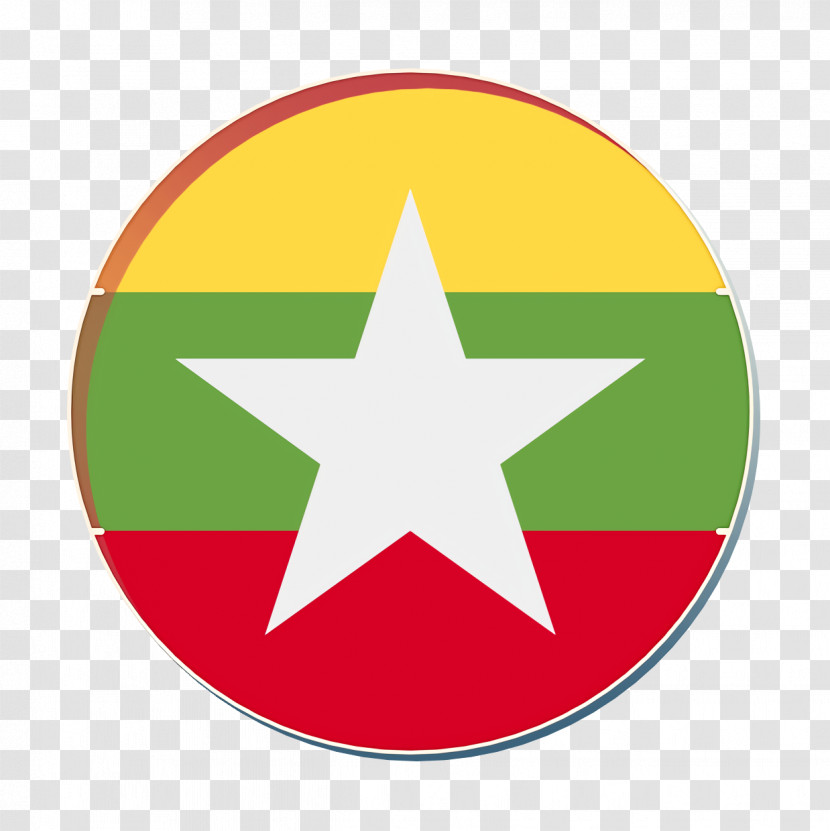 Myanmar Icon Countrys Flags Icon Transparent PNG
