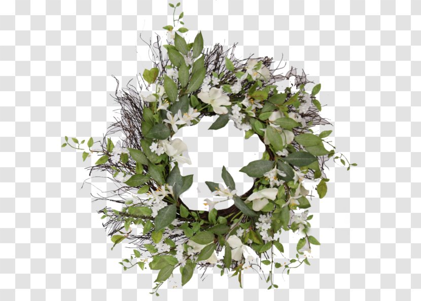 Wreath Twig Floral Design Flower Garland - Christmas Day - Home Decoration Materials Transparent PNG
