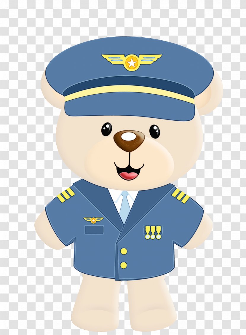 Bear Background - Watercolor - Official Military Officer Transparent PNG