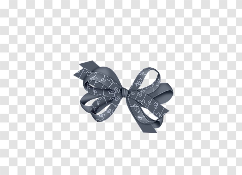 Minnie Mouse Free Content Black Clip Art - Gray Silk Bow Transparent PNG