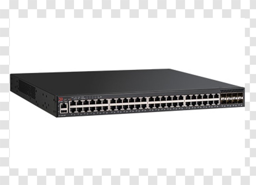 Network Switch Gigabit Ethernet Small Form-factor Pluggable Transceiver Hub Port - Electronics - Brocade Communications Systems Transparent PNG