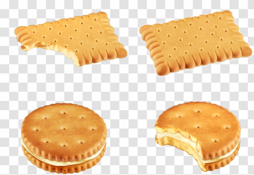 Biscuit Sandwich Cookie Clip Art - Ritz Cracker - Biscuits Vector Material Transparent PNG