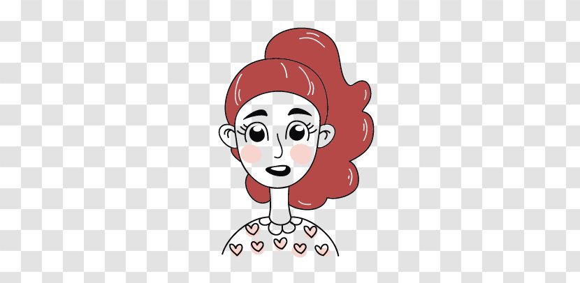 Hairstyle Cartoon Woman - Watercolor - Girls Avatar Transparent PNG