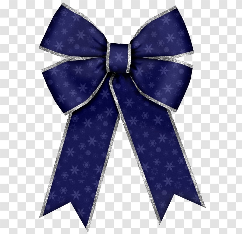 Christmas Ribbon Gift Clip Art - Dark Bow Transparent PNG