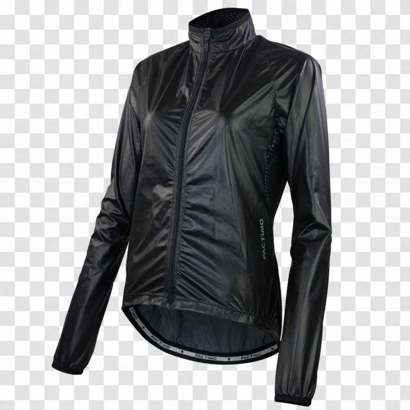 Leather Jacket Raincoat Clothing Daunenjacke - Breathability - Exhausted Cyclist Transparent PNG