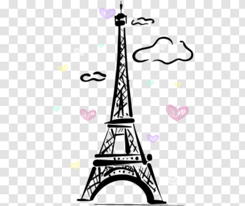 Eiffel Tower Drawing - Coloring Book Giraffe Transparent PNG