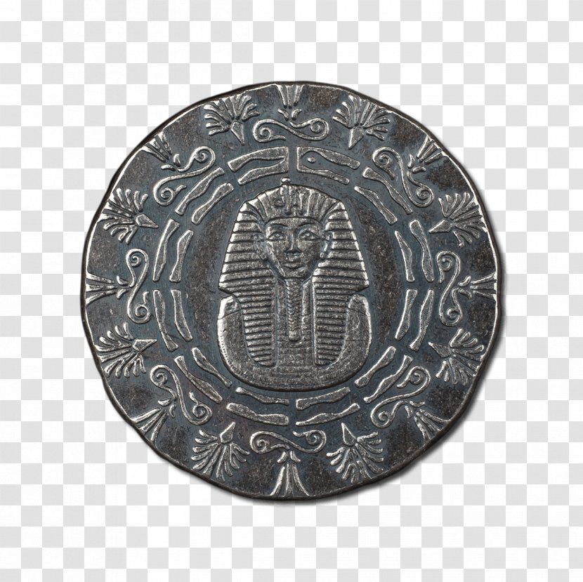 Coin Silver Ancient Egypt Vintém - Metal Transparent PNG
