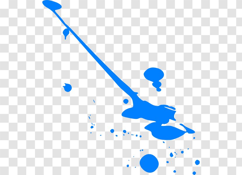 Paint Clip Art - Paintbrush - Blue Watercolor Transparent PNG