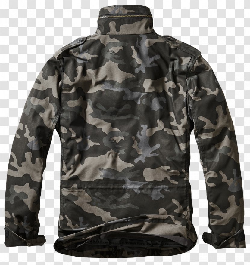 M-1965 Field Jacket Hood Camouflage MA-1 Bomber - Button - Camo Transparent PNG