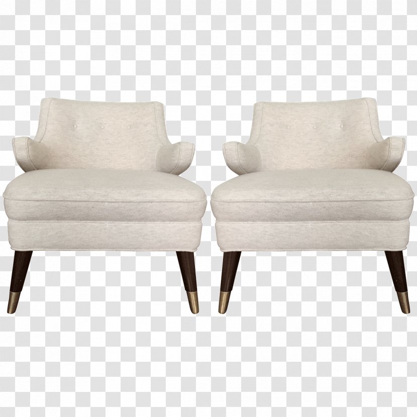 Loveseat Club Chair - Wood - Bisque Transparent PNG