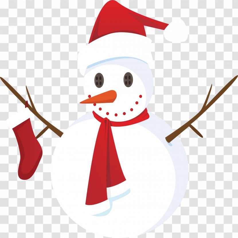 Santa Claus Christmas Card Snowman Greeting - Art - Design Transparent PNG