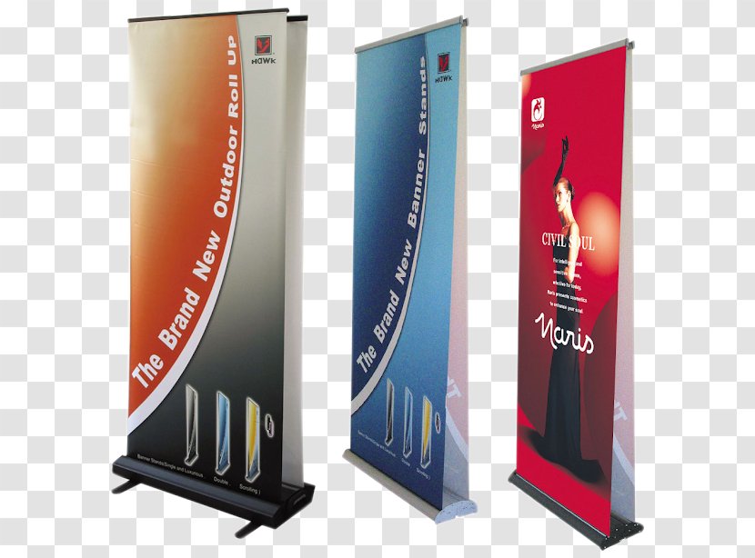 Banner Printing Display Stand Trade Show Standee - Textile - Rollup Transparent PNG
