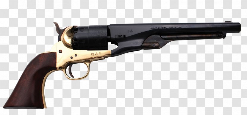 Revolver Pistol Gun Colt Army Model 1860 Remington 1858 - Cylinder - Handgun Transparent PNG