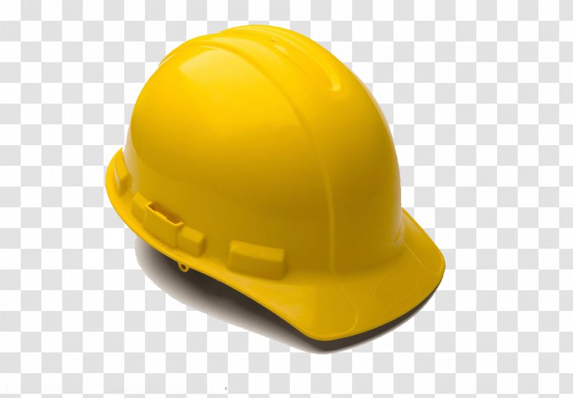 Hard Hat Yellow Helmet Cap - Personal Protective Equipment - Site Helmets Transparent PNG