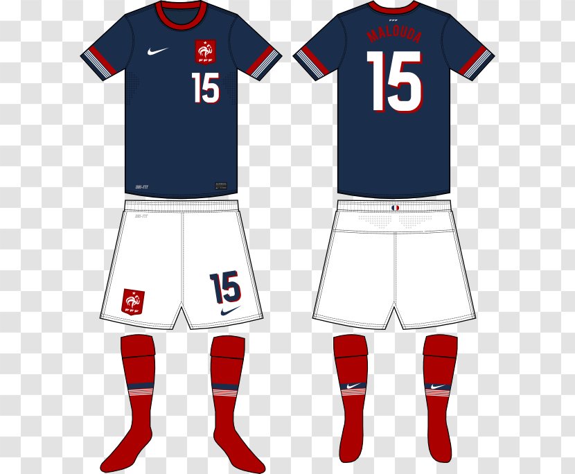 Sports Fan Jersey T-shirt Team Sleeve ユニフォーム - Tshirt - France National Transparent PNG