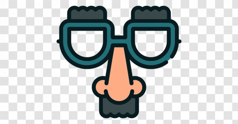 Groucho Glasses Clip Art Nose - Turquoise Transparent PNG
