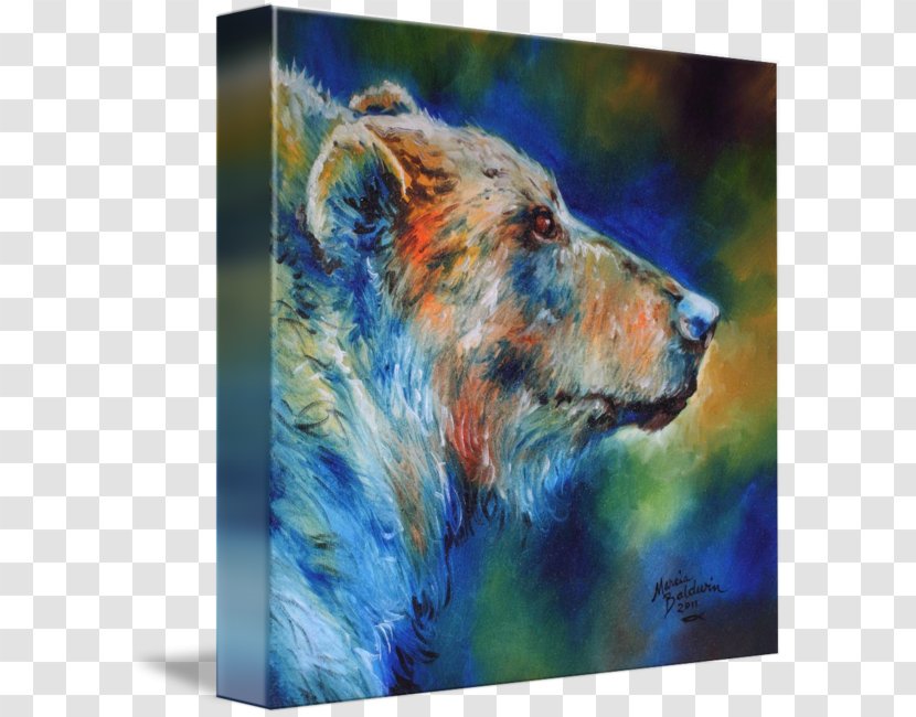 Watercolor Painting Abstract Art Grizzly Bear - Organism - Animal Transparent PNG