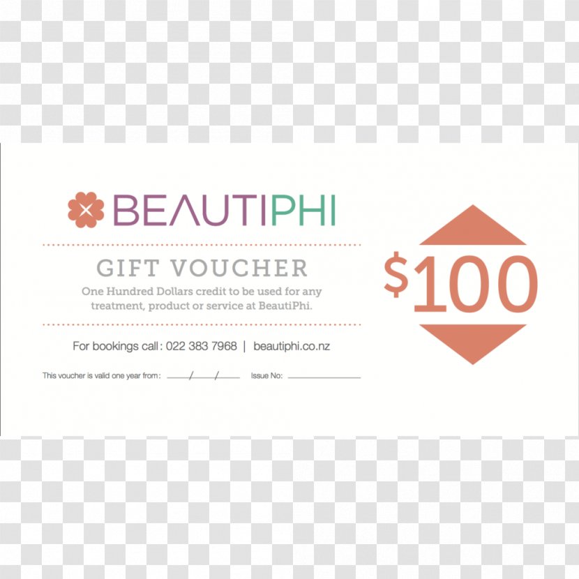 Gift Card Voucher Skin Care Brand Transparent PNG