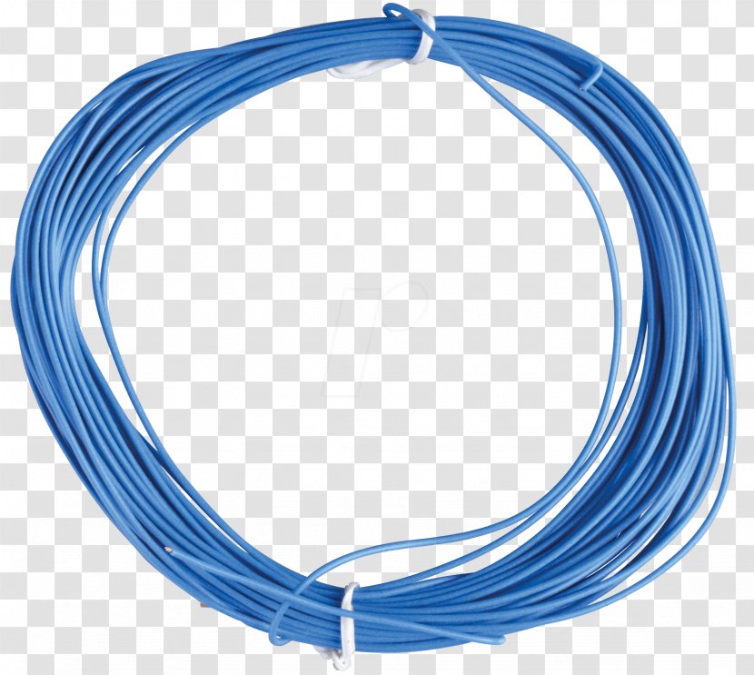 Litze Electrical Cable Wire Blue Electricity - Electric Current - Copper Conductor Transparent PNG