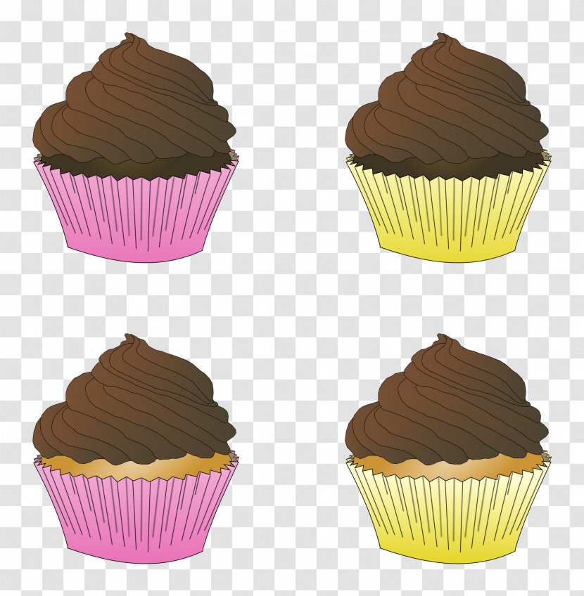 Cupcake Frosting & Icing Muffin Chocolate Cake - Gugelhupf - Cupcakes Clipart Transparent PNG