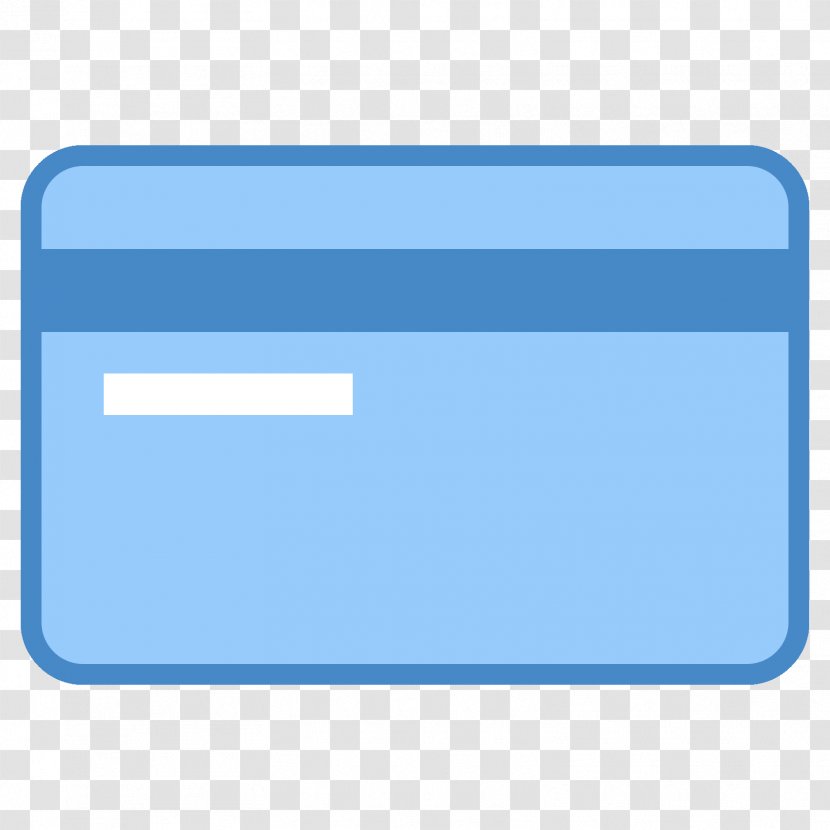 Area Rectangle Brand Cobalt Blue - Computer Icon - Credit Card Transparent PNG
