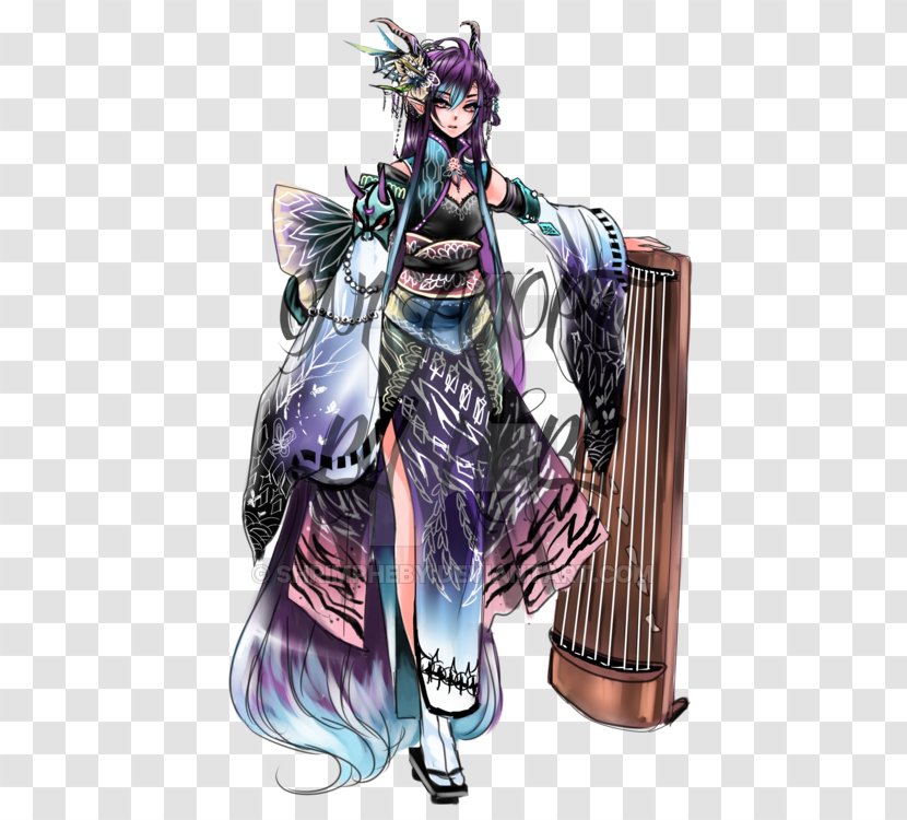 Costume Design Character - Purple Transparent PNG