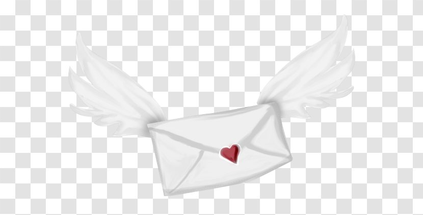Paper Wing White Clip Art - Love - Envelope With Wings Transparent PNG