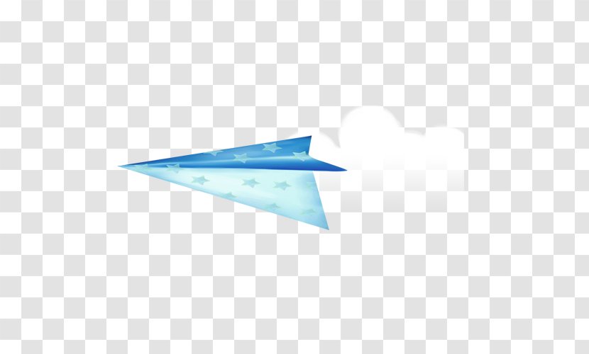 Paper Plane Airplane Blue - Point Transparent PNG