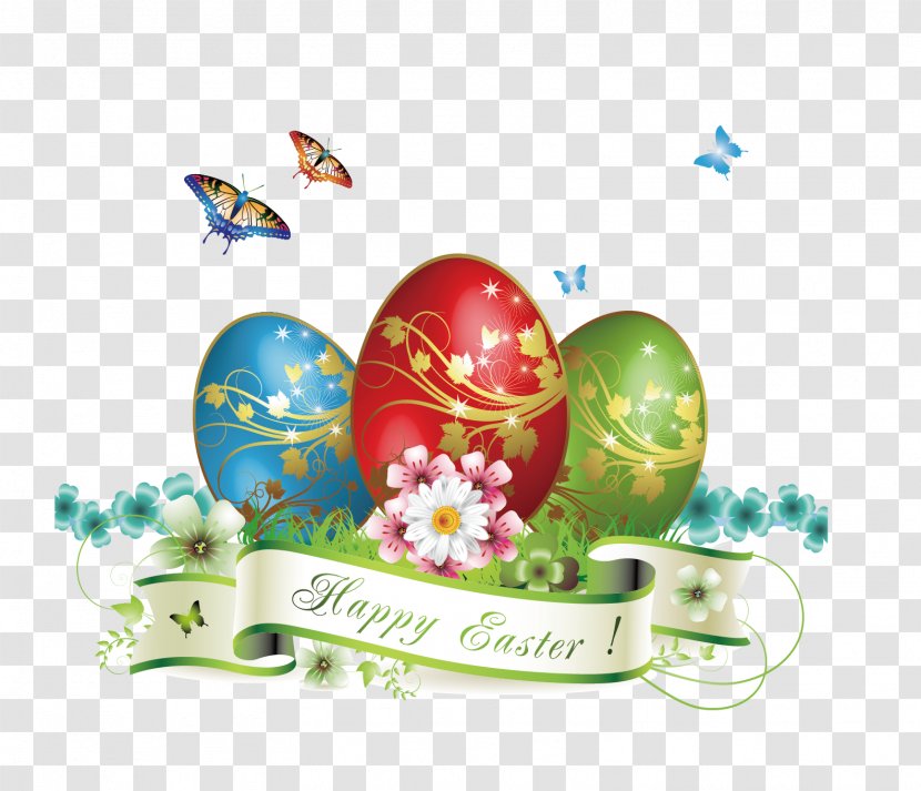 Easter Bunny Greeting Card Egg - Blessing - Vector Grass Eggs Transparent PNG