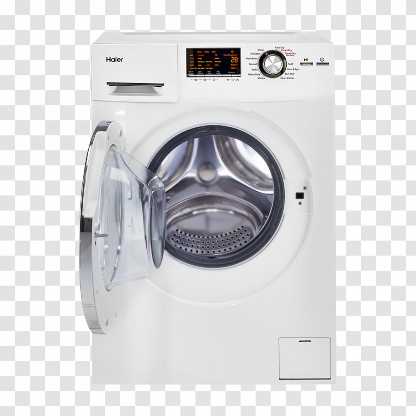 Combo Washer Dryer Clothes Washing Machines Home Appliance Haier - Fabric Softener - Wall Transparent PNG