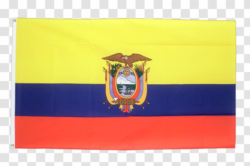 Flag Of Ecuador National Fahne - Rectangle - Equador Transparent PNG