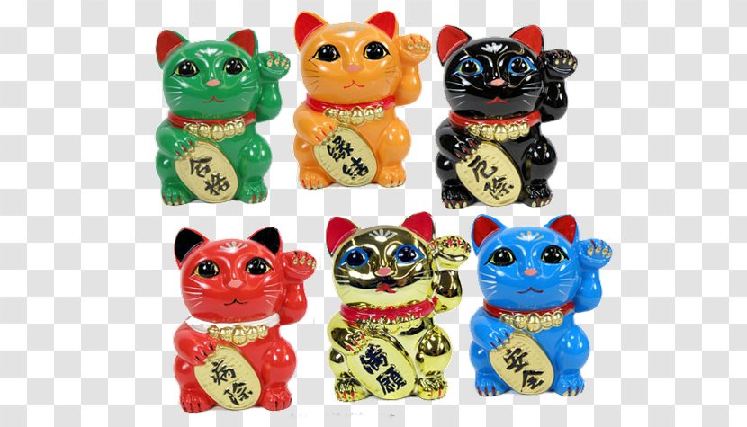 Cat Maneki-neko Luck Kitten Color - Calico Transparent PNG