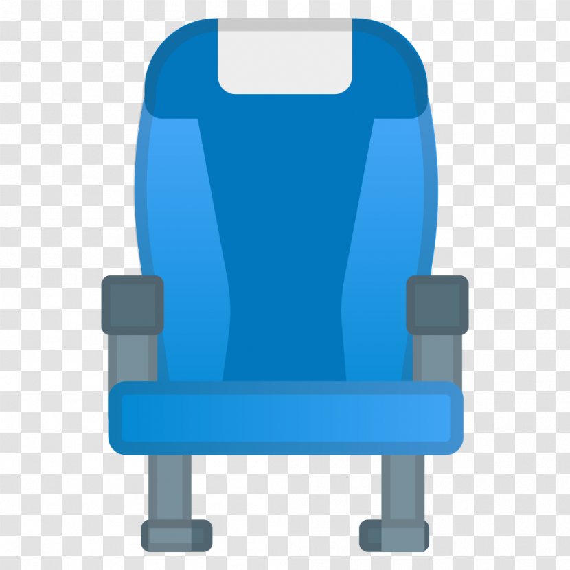 Airplane Chair Seat Emoji Transparent PNG