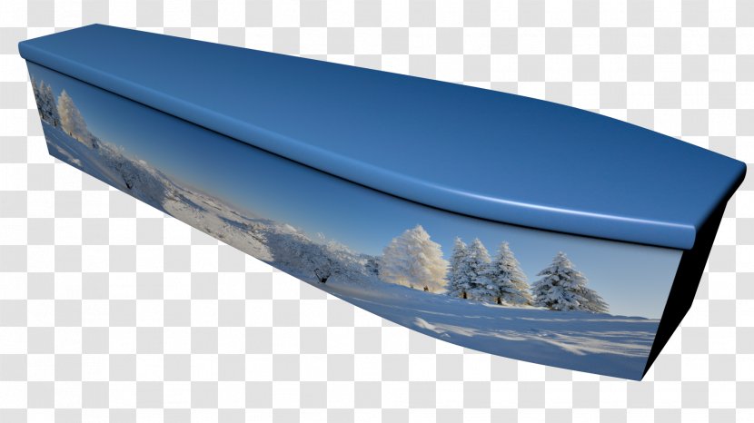 Comparethecoffin.com Ltd Funeral Sarcophagus Box - Biodegradation - Snow Scene Transparent PNG