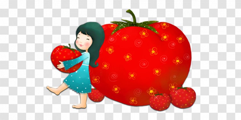 Cartoon Child Illustration - Frame - Tomato Against Girls Transparent PNG