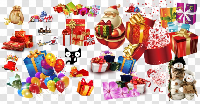 Santa Claus Christmas Ornament Gift - Designer - Creative Package Transparent PNG