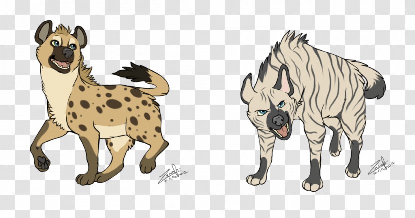 Striped Hyena Lion Spotted Drawing Transparent PNG