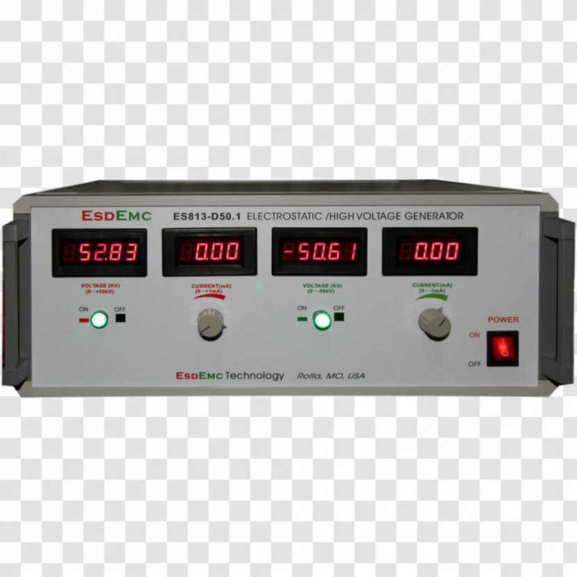 Power Converters ESDEMC Technology LLC High Voltage Electric Potential Difference Amplifier - Modulation Transparent PNG