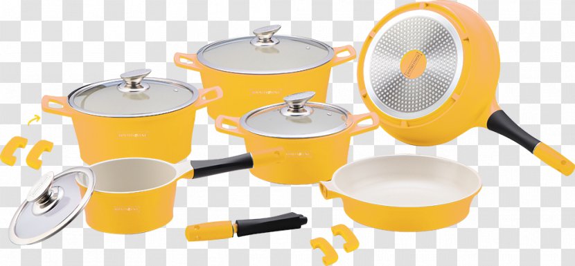 Cookware Ceramic Kitchen Frying Pan Batterie De Cuisine - Induction Cooking - Porcelain Pots Transparent PNG