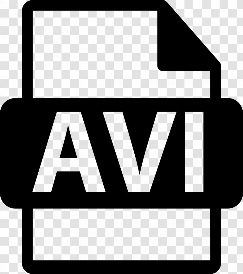 GIF Audio Video Interleave Computer File Format Logo - Monochrome - Aviatildeo Symbol Transparent PNG