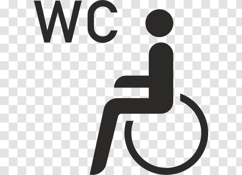 Toilet Sticker Disability Sign Pictogram - Bathroom Transparent PNG