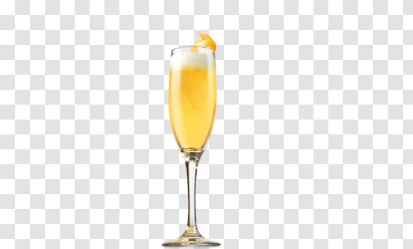Bellini Mimosa Cocktail Champagne Glass - Beer Transparent PNG